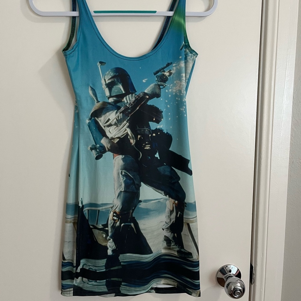 BOBA FETTS LAST STAND BLACKMILK DRESS💚💙🖤